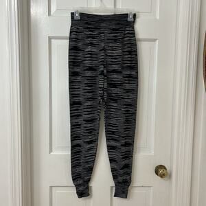 Missoni Wool Blend Knit Black White Stripe Lightweight Joggers Pants Sz 40, US 4